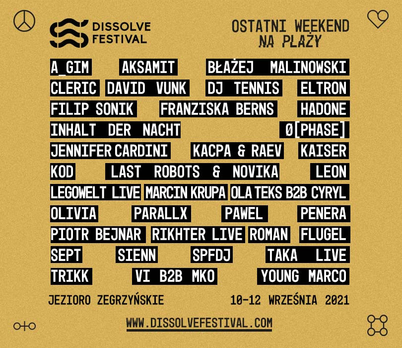 Going. | Dissolve Festival [ZMIANA DATY] - Jezioro Zegrzyńskie, Ośrodek AMW Rewita Rynia