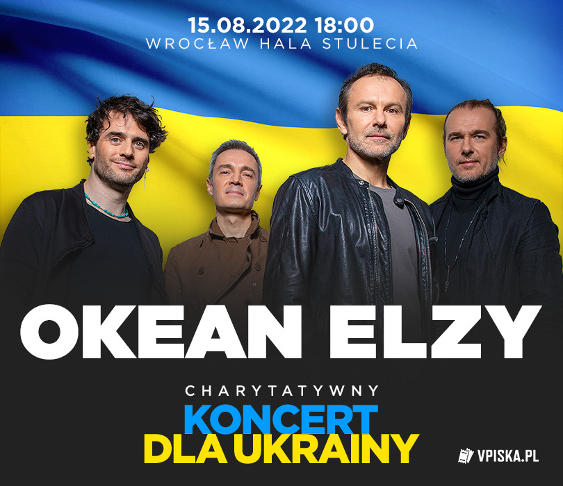 Okean Elzy Wrocław, Kup bilety na Koncert, Wrocław, ul. Wystawowa 1